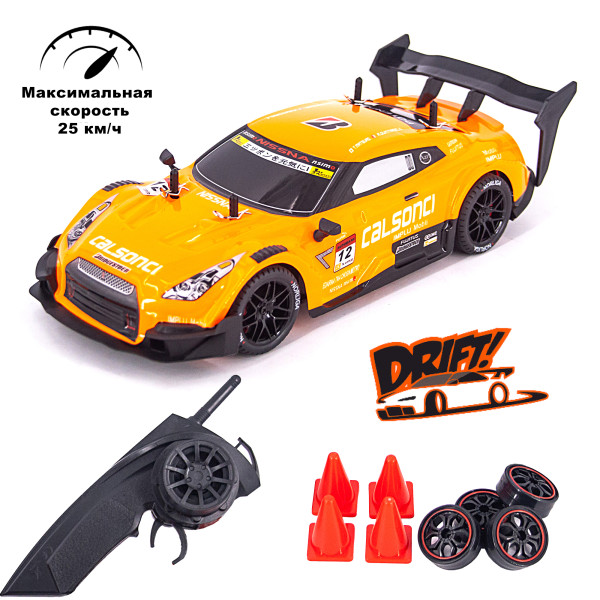 Радиоуправляемая машина для дрифта HB 666 Nissan GTR R35 4WD 1:14 - RC-18D радиоуправляемая машина для дрифта subaru impreza wrx sc24a06