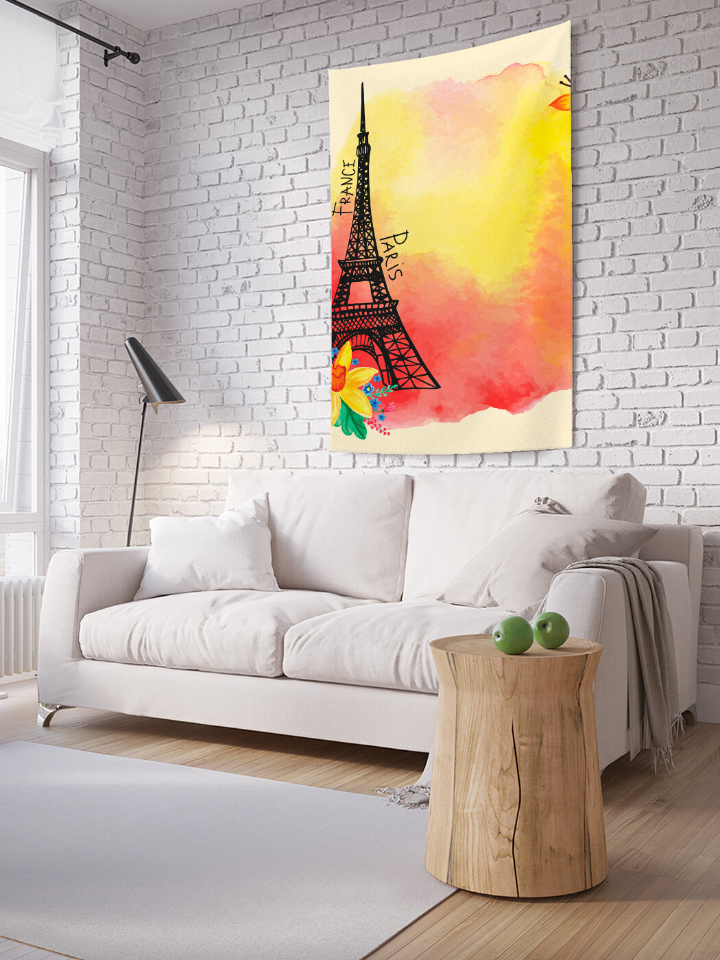 

Вертикальное фотопанно JoyArty Красочная Франция, из ткани, 150х200 см