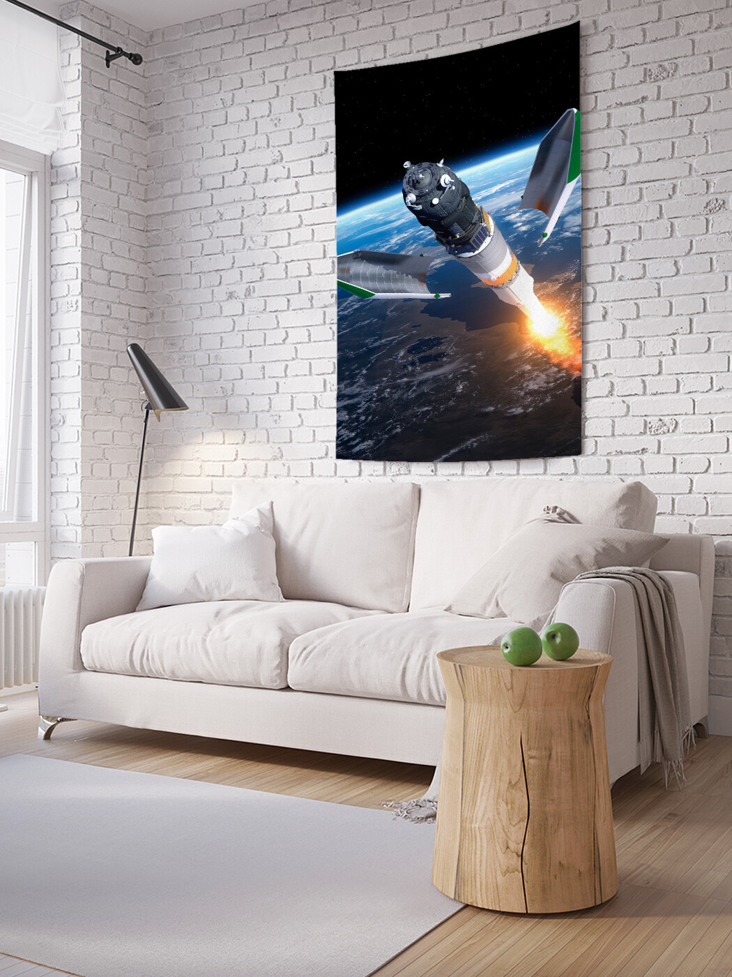 

Вертикальное фотопанно JoyArty Космический шаттл, из ткани, 100х150 см