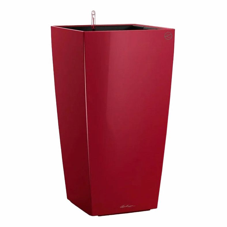 

Цветочное кашпо Lechuza Cubico 14 л бордо 1 шт., Красный, Cubico