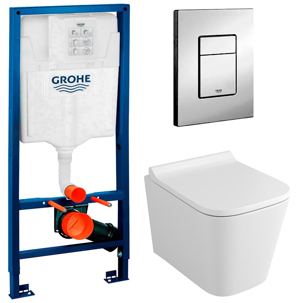 Инсталляция Grohe Rapid 38772001 + унитаз OWL Vatter mini OWLT190403 с сиденьем инсталляция geberit 458 125 21 1 унитаз owl vatter owlt190403 безободковый с сиденьем