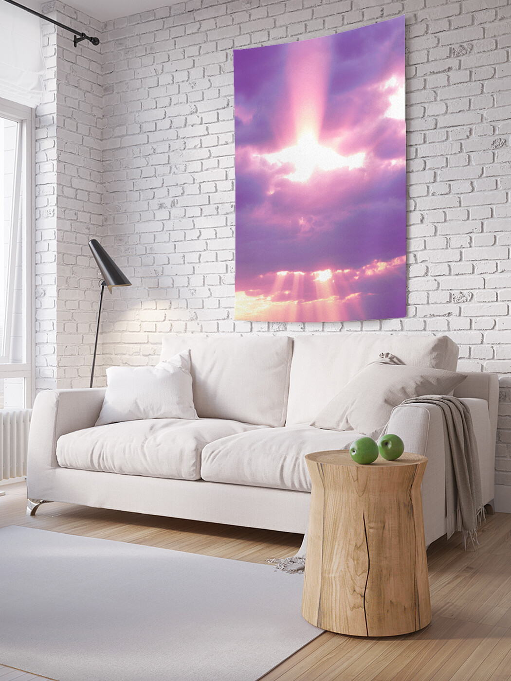 

Вертикальное фотопанно JoyArty Восходящее солнце, из ткани, 100х150 см