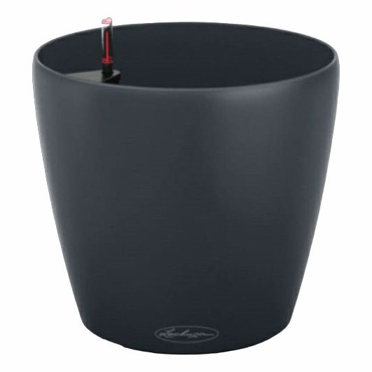 

Цветочный горшок Lechuza Classico color 5 л уголь 1 шт., Черный, Classico color