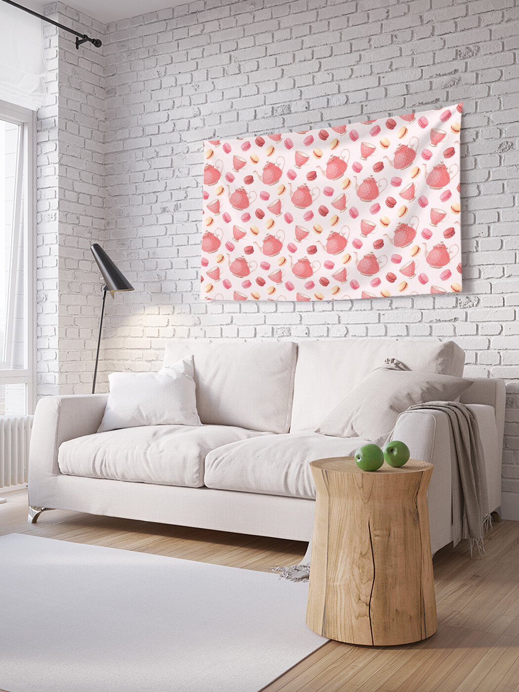 

Горизонтальное фотопанно JoyArty Чай с макарунами, из ткани, 100х150 см