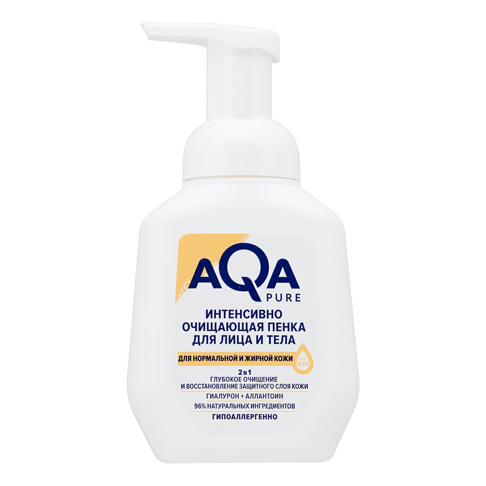 

Очищающая пенка для умывания лица AQA PURE для жирной кожи, 250 мл