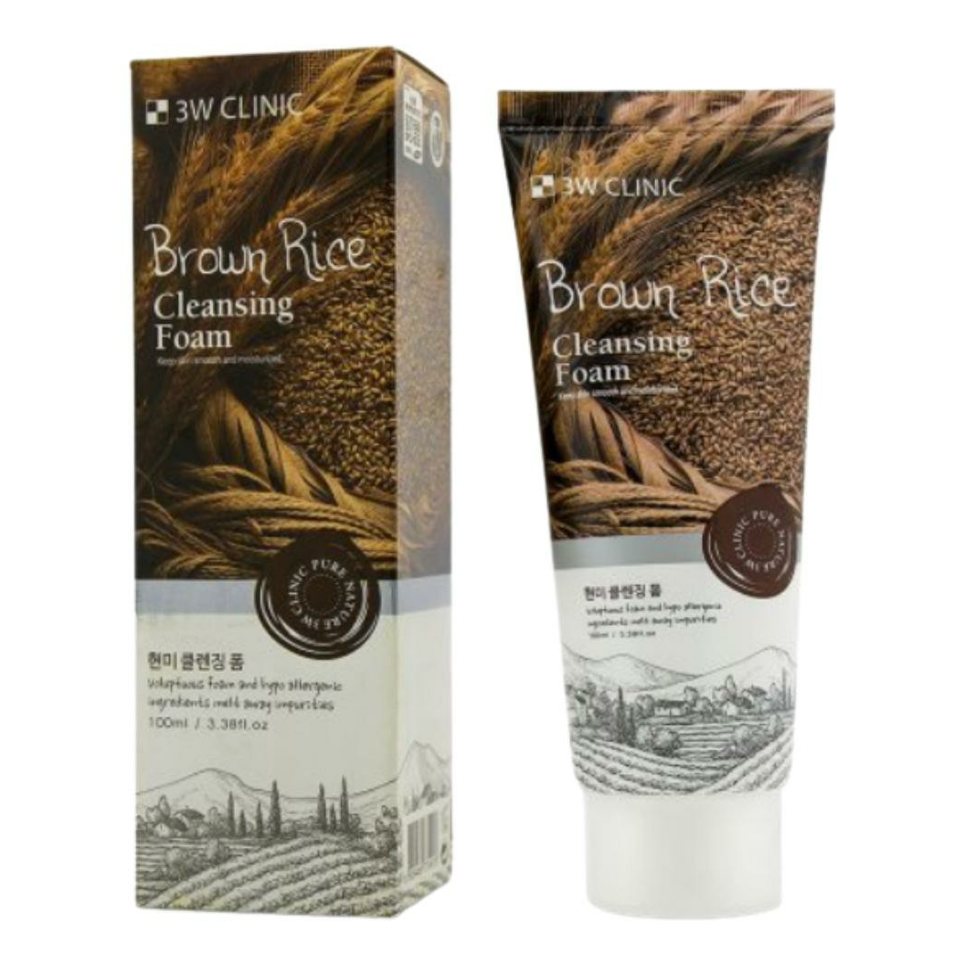 

Пенка для умывания 3W Clinic Вrown rice foam cleansing Увлажняющая, 100 мл