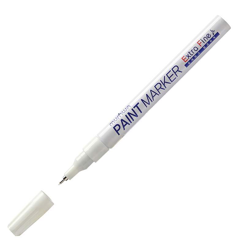 Маркер-краска Munhwa Extra Fine Paint Marker 260030 1мм белый 12шт 4000₽