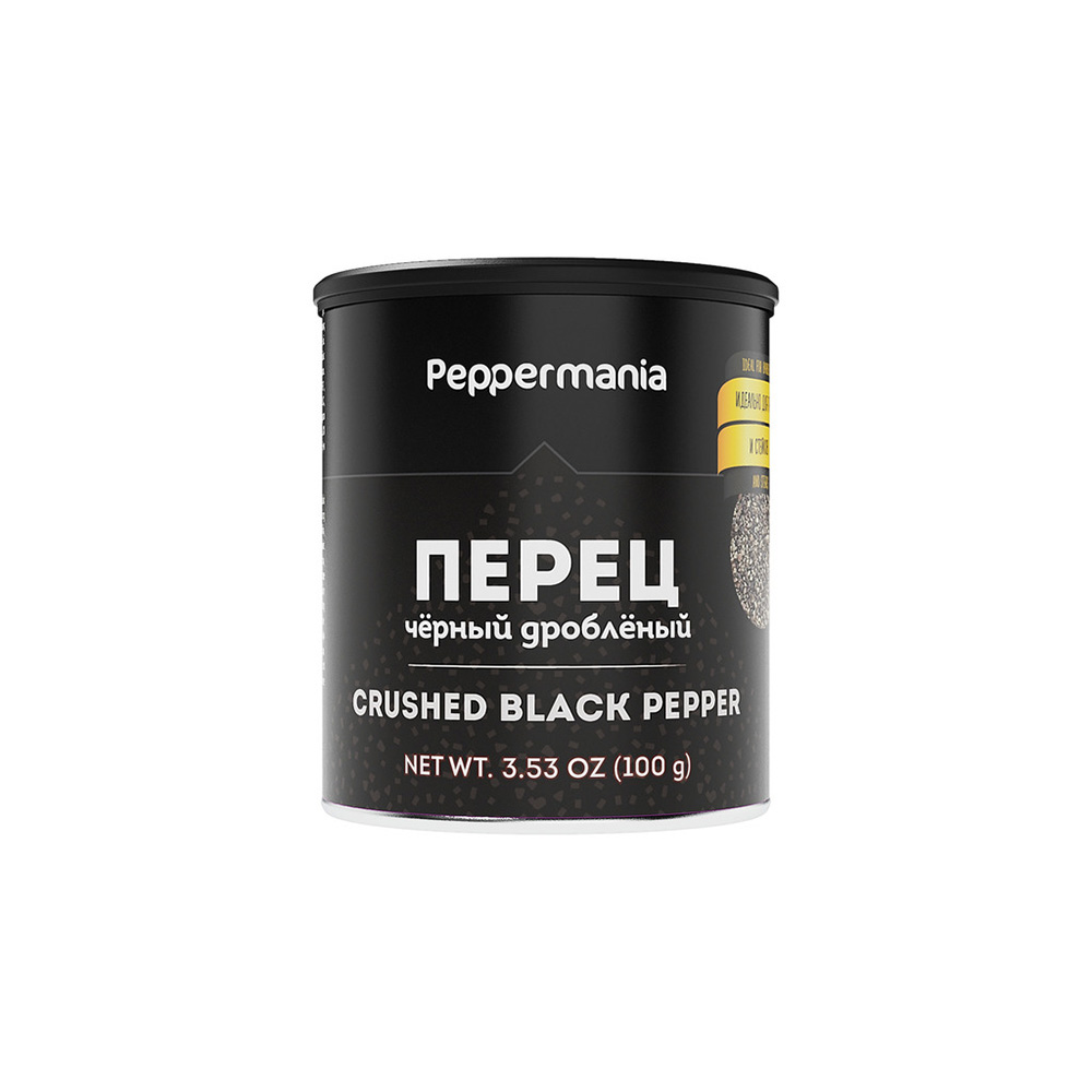 

Перец Peppermania черный дробленый 100г
