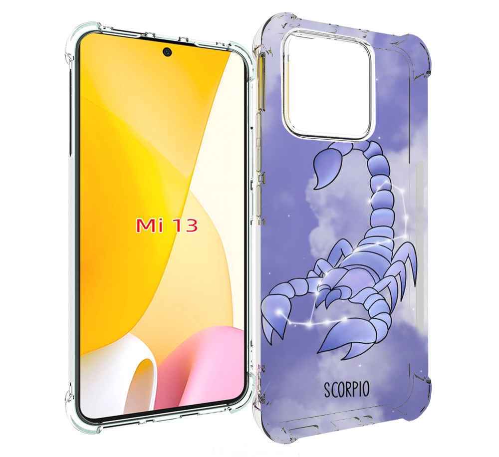 

Чехол MyPads знак зодиака скорпион 2 для Xiaomi 13, Прозрачный, Tocco