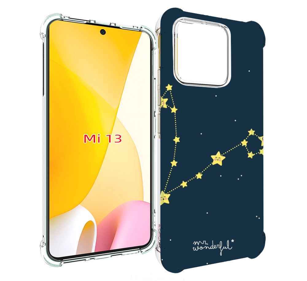 

Чехол MyPads знак зодиака рыбы 1 для Xiaomi 13, Прозрачный, Tocco