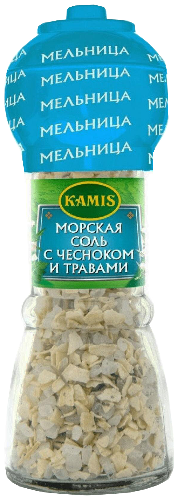 Приправа Kamis Морская соль с чесноком и травами 60г