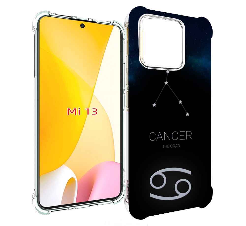

Чехол MyPads знак зодиака рак 2 для Xiaomi 13, Прозрачный, Tocco