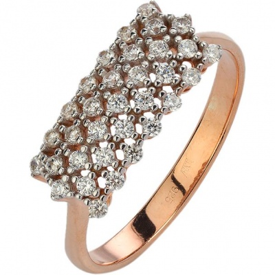

Кольцо из серебра р. 19,5 Эстет 01К1513884РА, фианит, 01К1513884РА