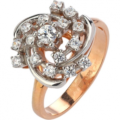 

Кольцо из серебра р.  Эстет 01К1513890РА, фианит, 01К1513890РА