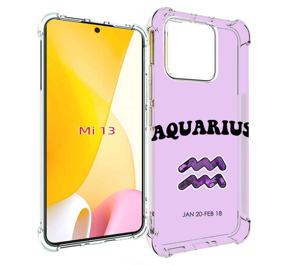

Чехол MyPads знак зодиака водолеи 4 для Xiaomi 13, Прозрачный, Tocco