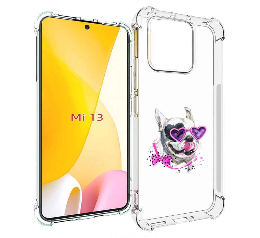 

Чехол MyPads акварельный пёс для Xiaomi 13, Прозрачный, Tocco