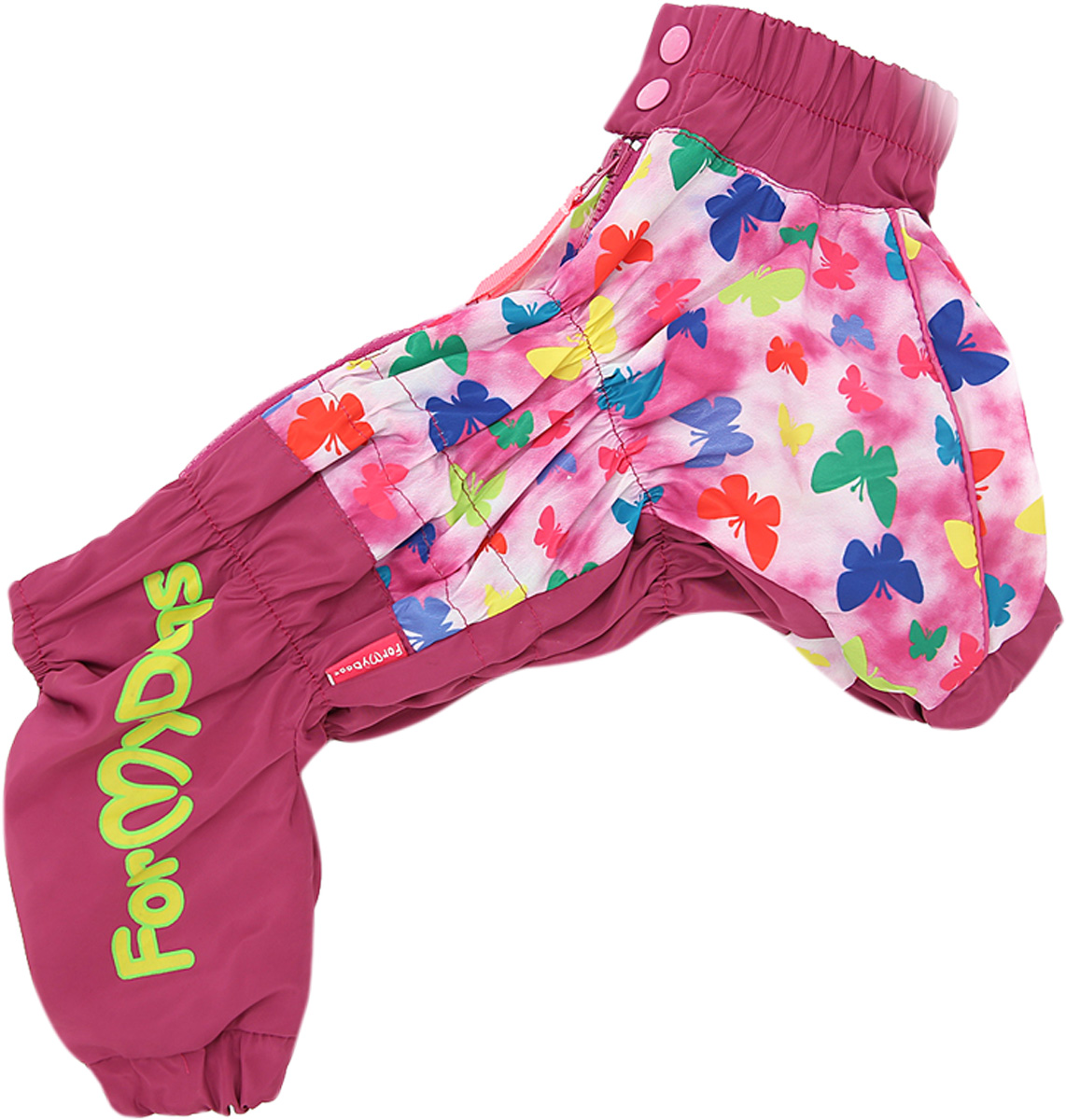 

Дождевик для собак FOR MY DOGS 436SS-2020, женский, розовый, 22, длина спины 42 см, 436SS-2020