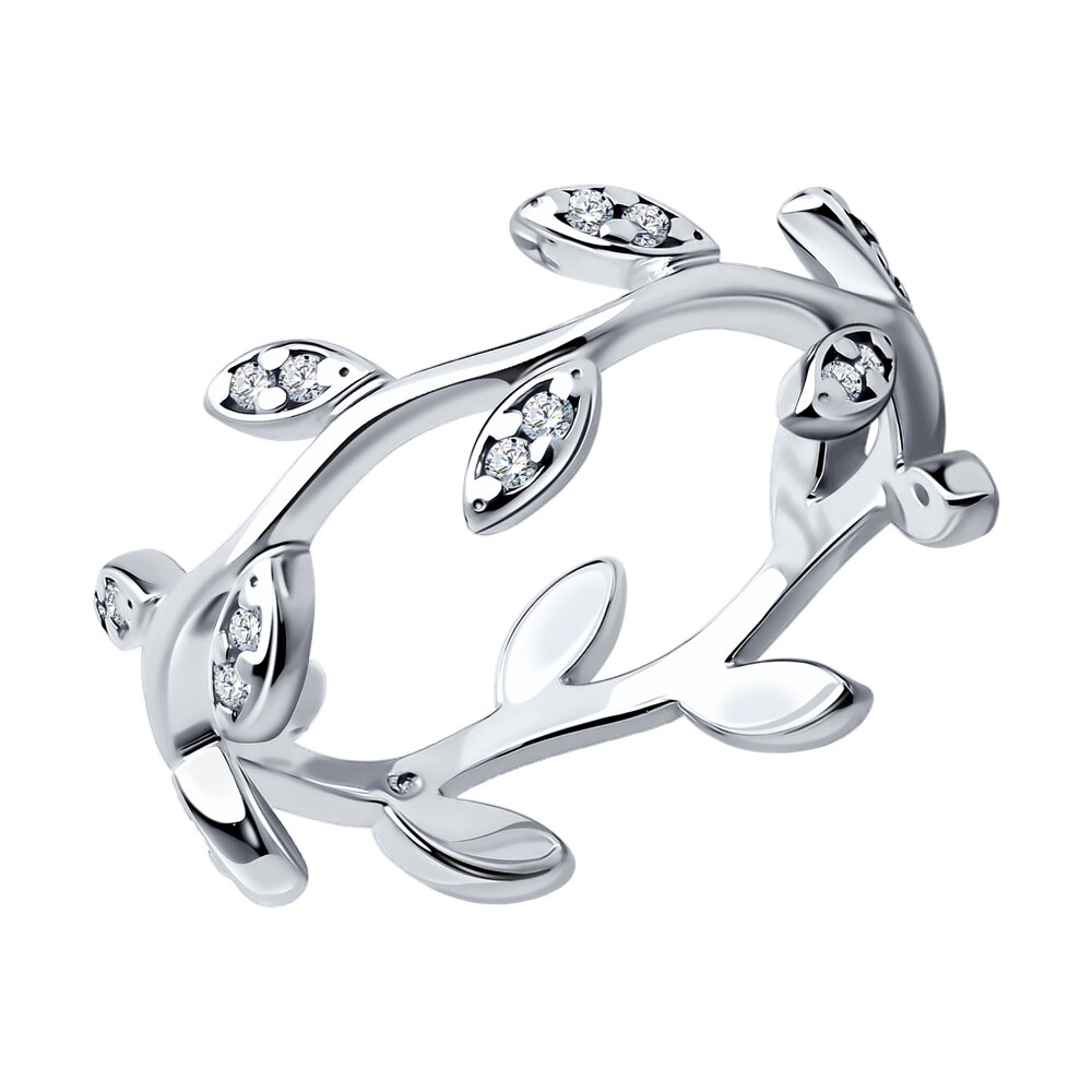 

Кольцо из серебра р. 18 SOKOLOV 94013750, фианит, 94013750