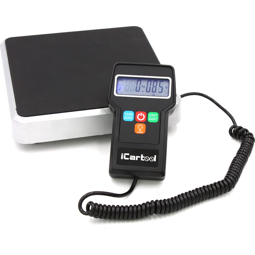 Электронные весы для хладагента iCartool IC-140, г/п 50 кг, точность 0,05%, цена деления 5