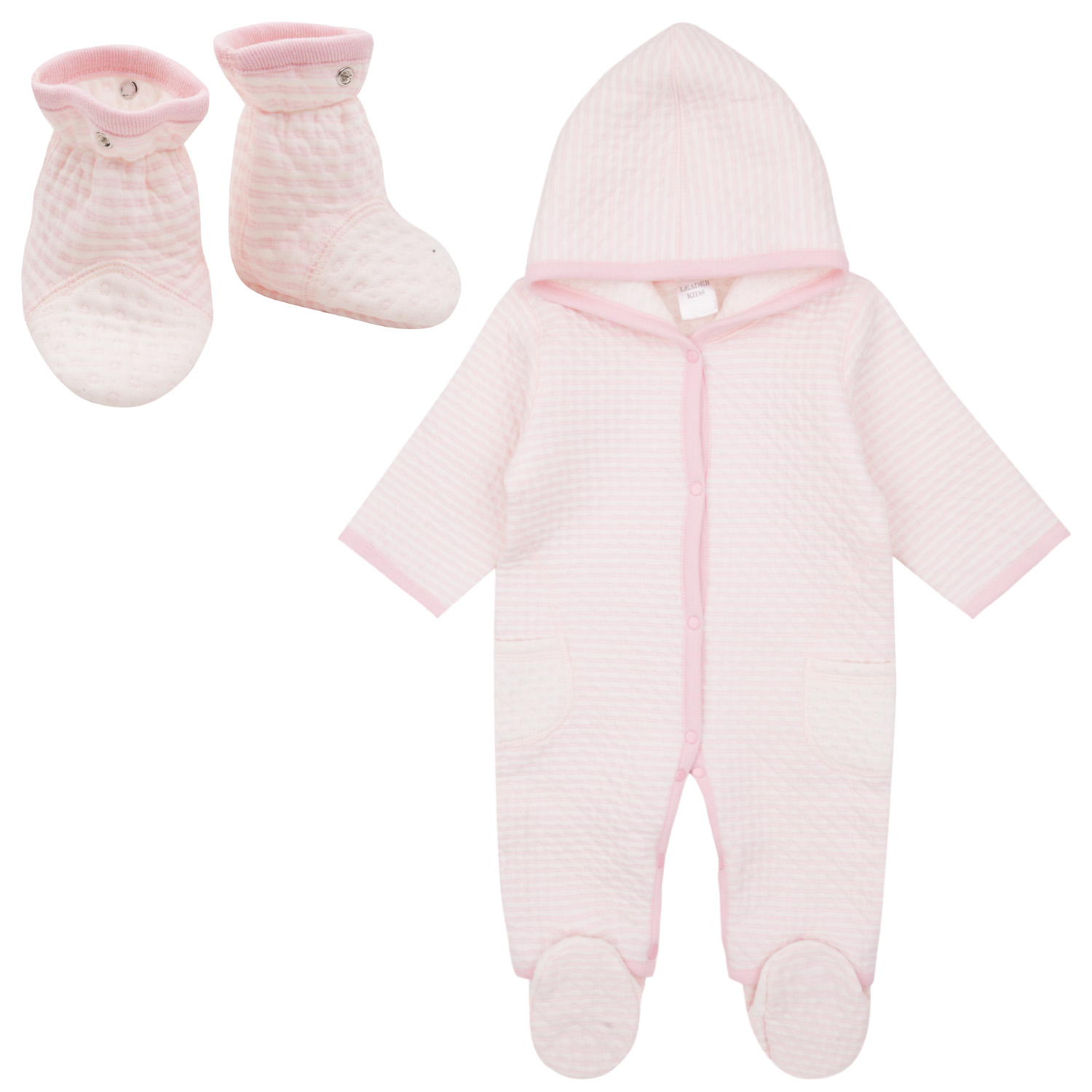 фото Комбинезон leader kids newborn розовый р.56