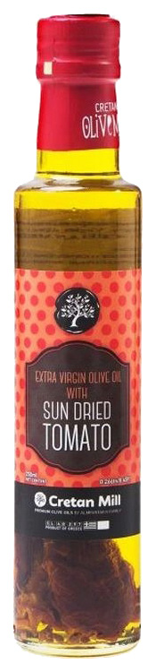 фото Масло оливковое cretan mill extra virgin с сушеными томатами 250мл