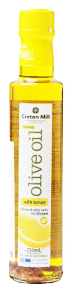 фото Масло оливковое cretan mill extra virgin с лимоном 250мл