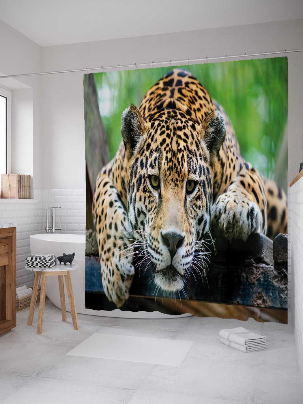 

Штора для ванной JoyArty "Готов к атаке" из сатена, 180х200 см с крючками, Оранжевый