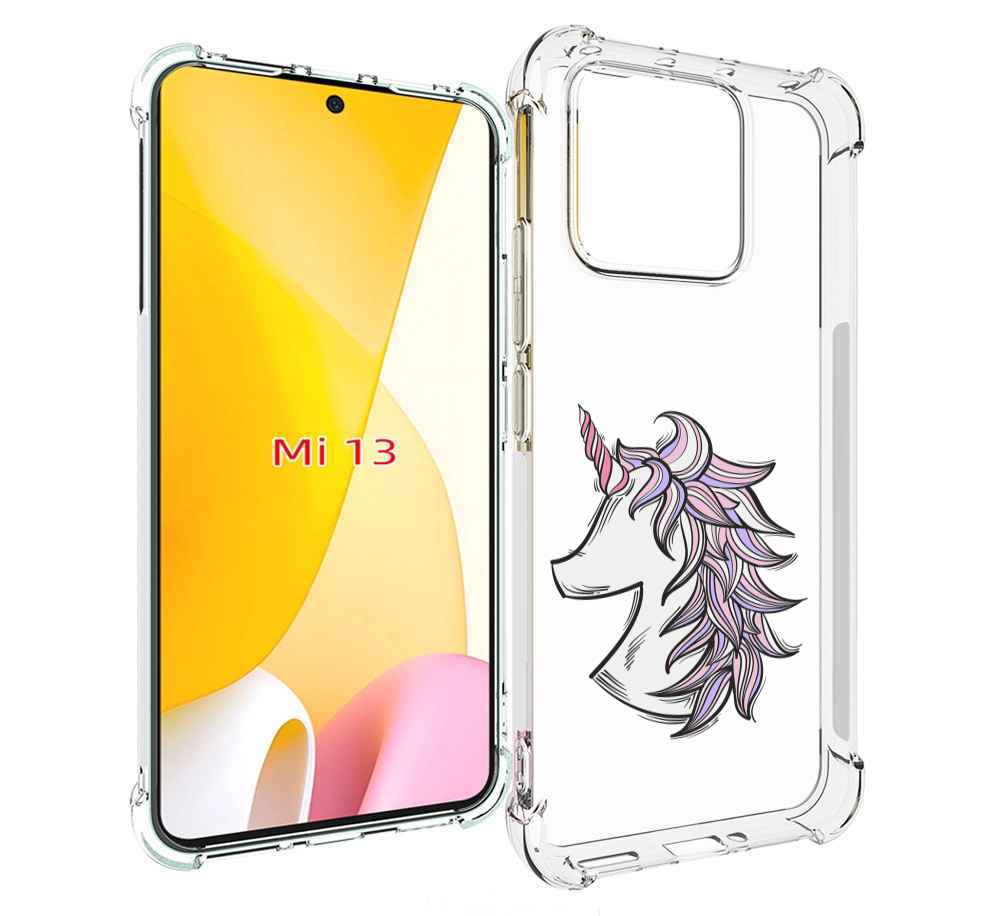 

Чехол MyPads единорог-рисунок для Xiaomi 13, Прозрачный, Tocco