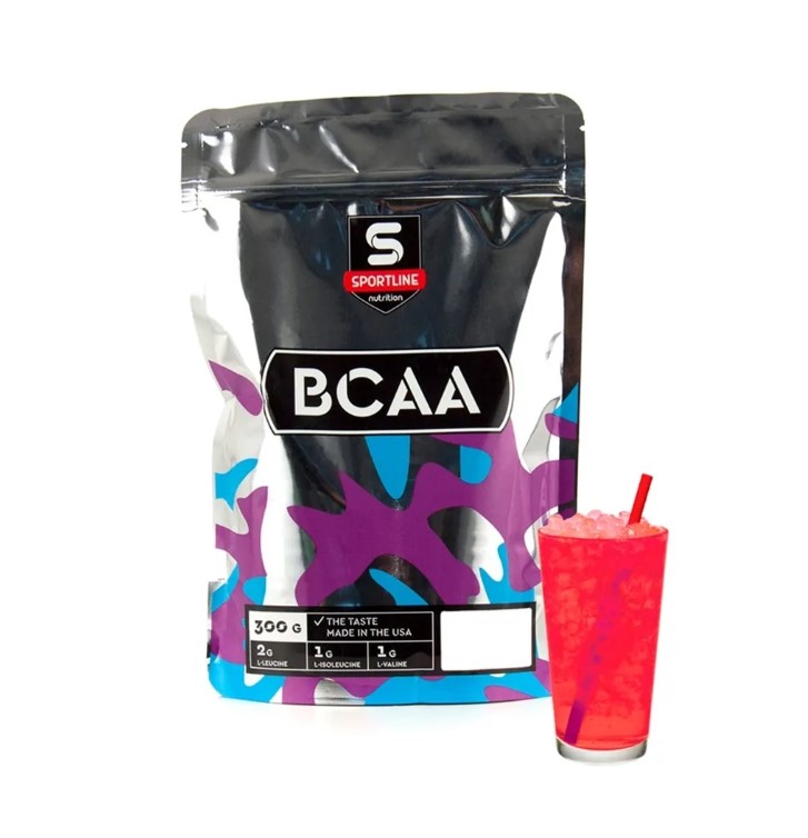 фото Sportline bcaa 2:1:1 аминокислотный комплекс 300 г fruit punch