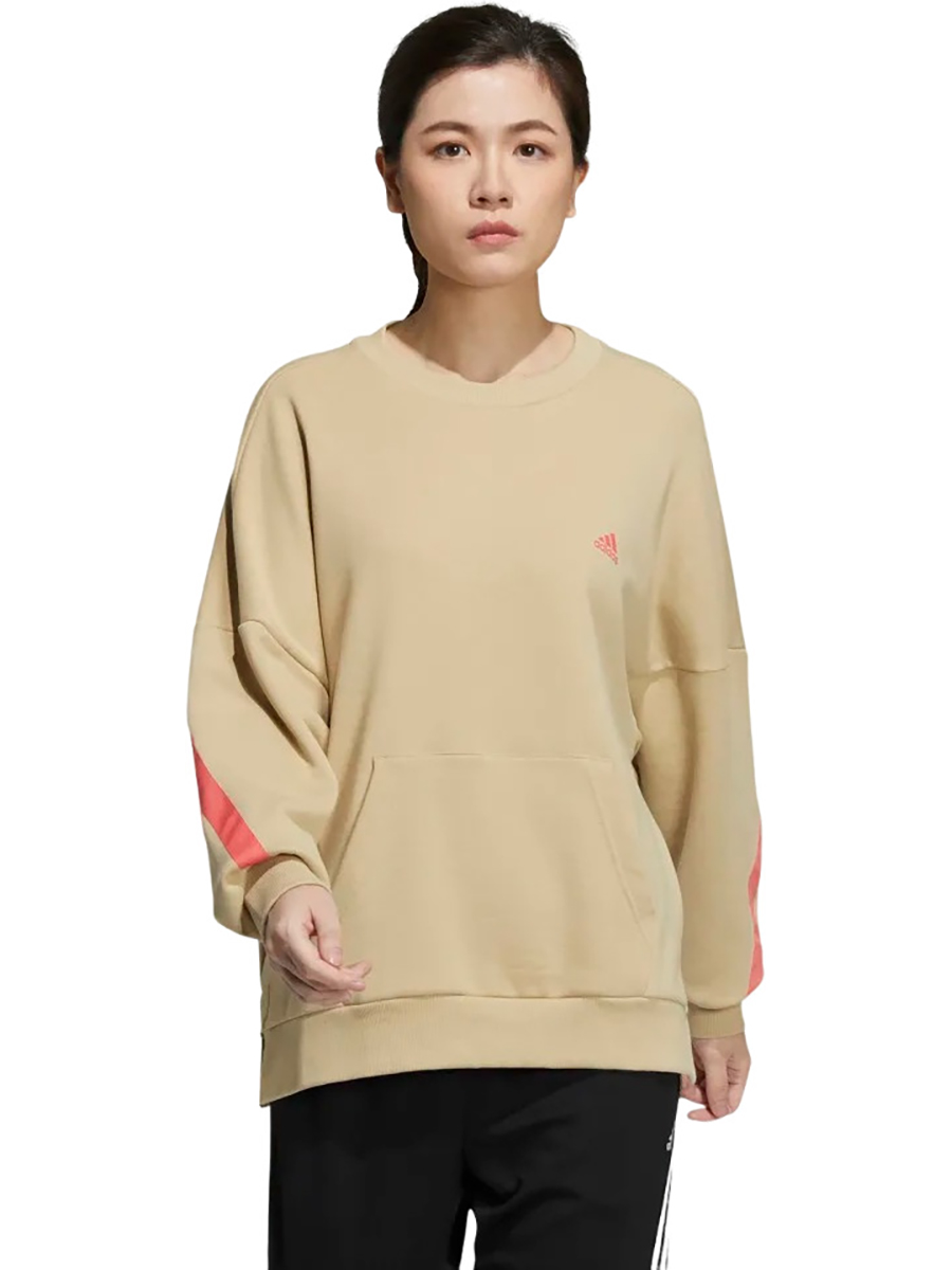 

Свитшот женский Adidas HC2537 бежевый XL, HC2537