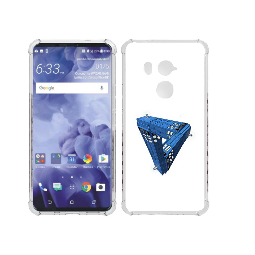 

Чехол MyPads Tocco для HTC U11 Plus головолока абстракция, Прозрачный, Tocco