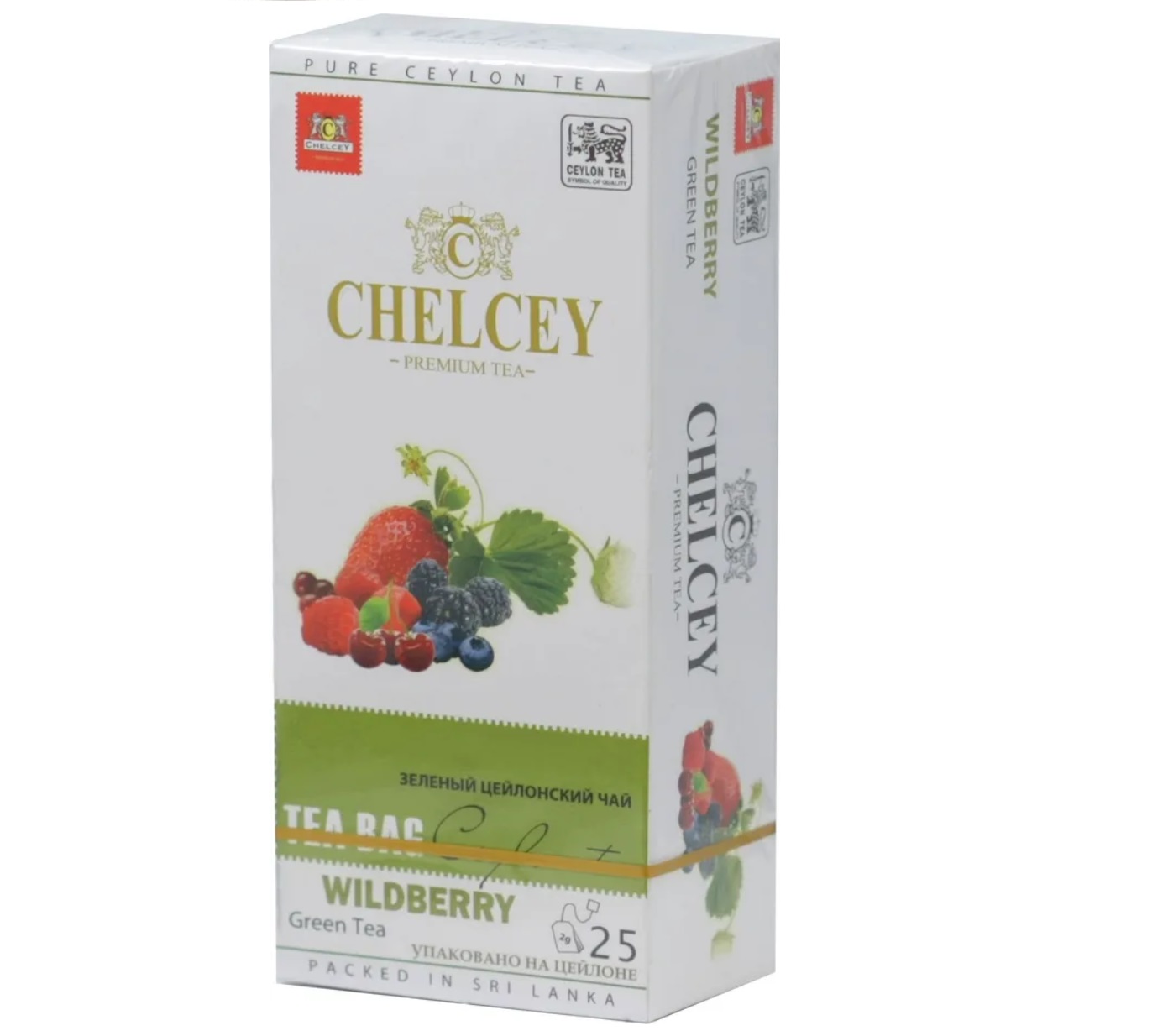 Чай зеленый CHELCEY Лесные ягоды, 25 пакетиков