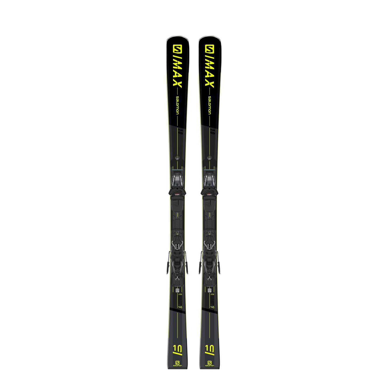 фото Горные лыжи salomon s/max 10 + m11 gw l80 black/yellow (21/22) (170)