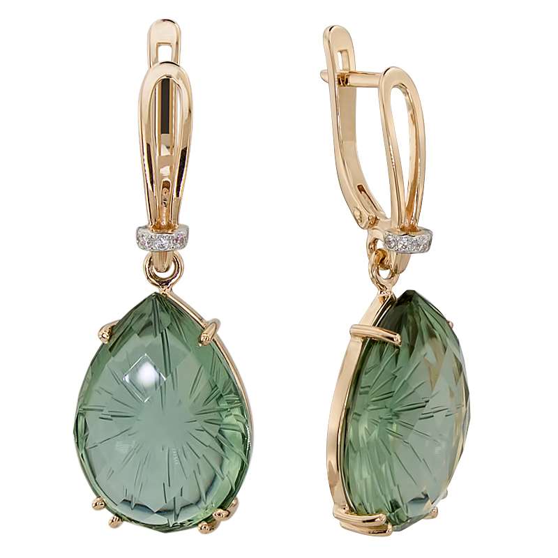 

Серьги из красного золота с аметистом ALORIS 1114АзКц, Серьги 1114АзКц
