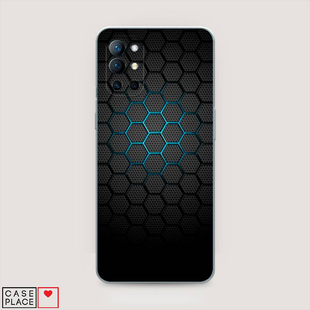 фото Чехол awog "бирюзовые соты" для oneplus 9r