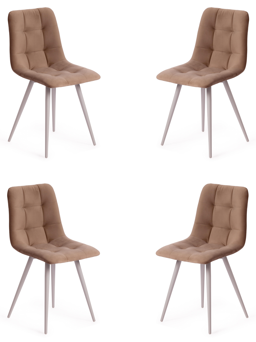 

Стул TetChair CHILLY (mod. 7095-1) 17237, бежевый/белый, CHILLY (mod. 7095-1)