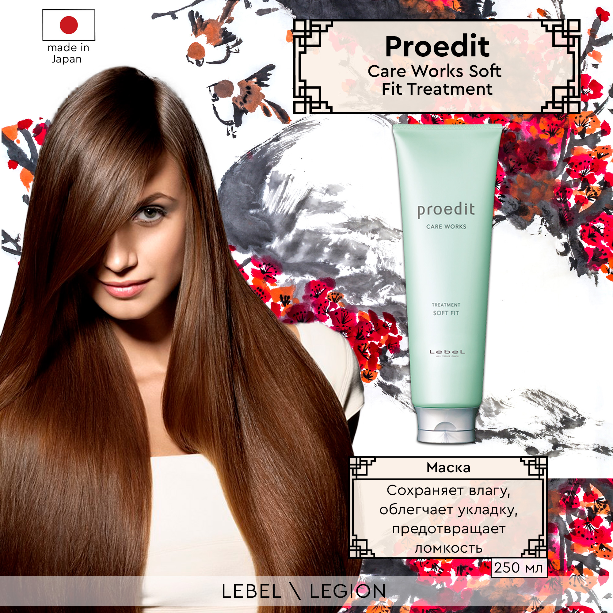 Маска для волос Lebel Proedit Care Works Soft Fit Treatment 250 мл