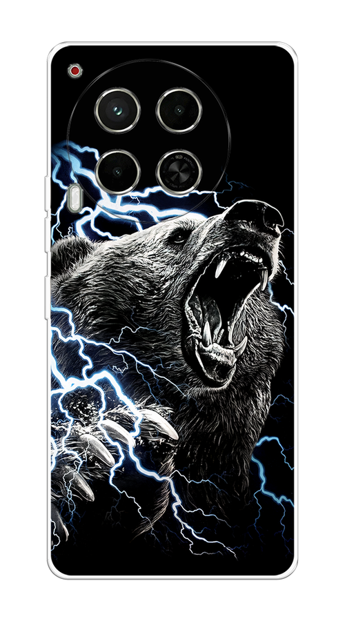 

Чехол на Tecno Camon 30 5G "Гроза и медведь", Черный;серый;серебристый, 305550-1
