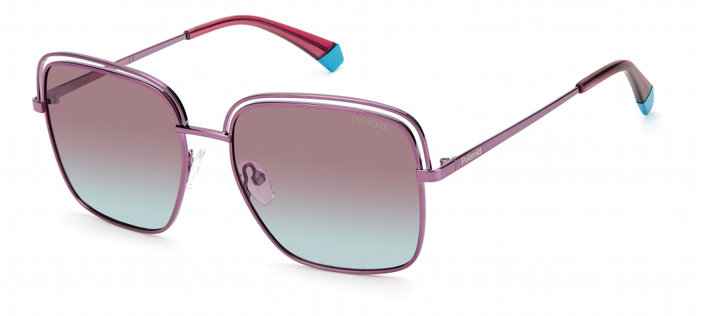 фото Солнцезащитные очки женские polaroid pld 4104/s розовые