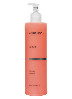 Увлажняющий гель для умывания Christina Wish Facial Wash 300 мл керамогранит finwood белый рельеф 18 5x59 8 в упаковке 1 216 м2