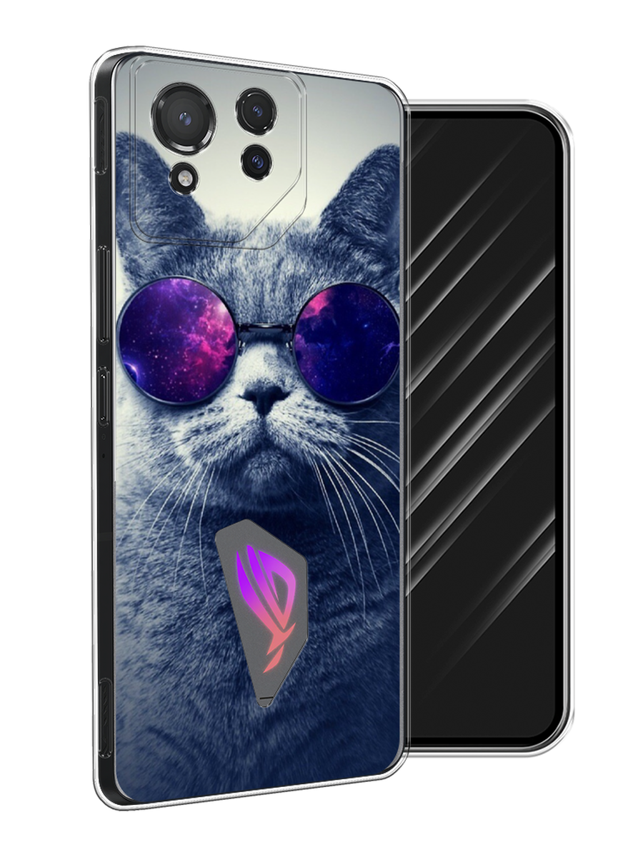 

Чехол Awog на Asus ROG Phone 8 "Космический кот", Бордовый, 45150-1