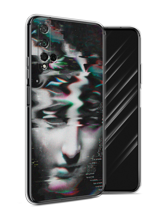 

Чехол Awog на Honor 20 "Glitch Art", Серый, 69550-9