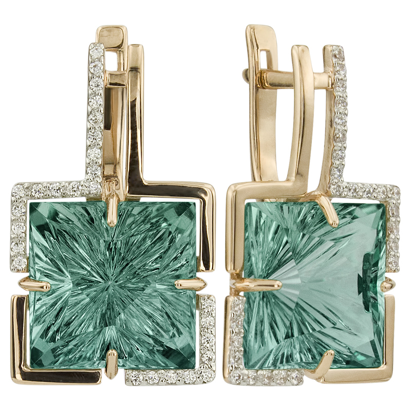 

Серьги из красного золота с кварцем ALORIS 1357КваКц, Серьги 1357КваКц