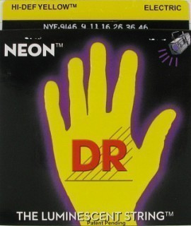 Струны для электрогитар люминесцентные DR NYE-9-46 NEON YELLOW 1686₽