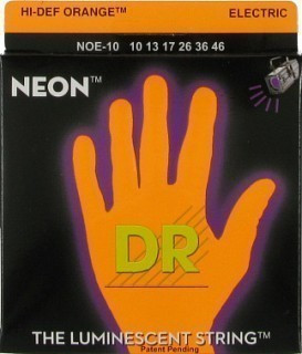 Струны для электрогитар люминесцентные DR NOE-10-46 NEON Orange 1686₽