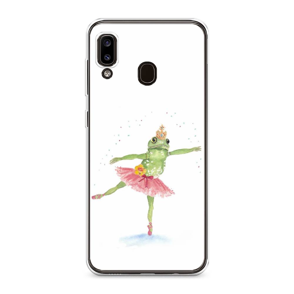 

Чехол на Samsung Galaxy A30 "Лягушка-балерина", Зеленый, 27550-4