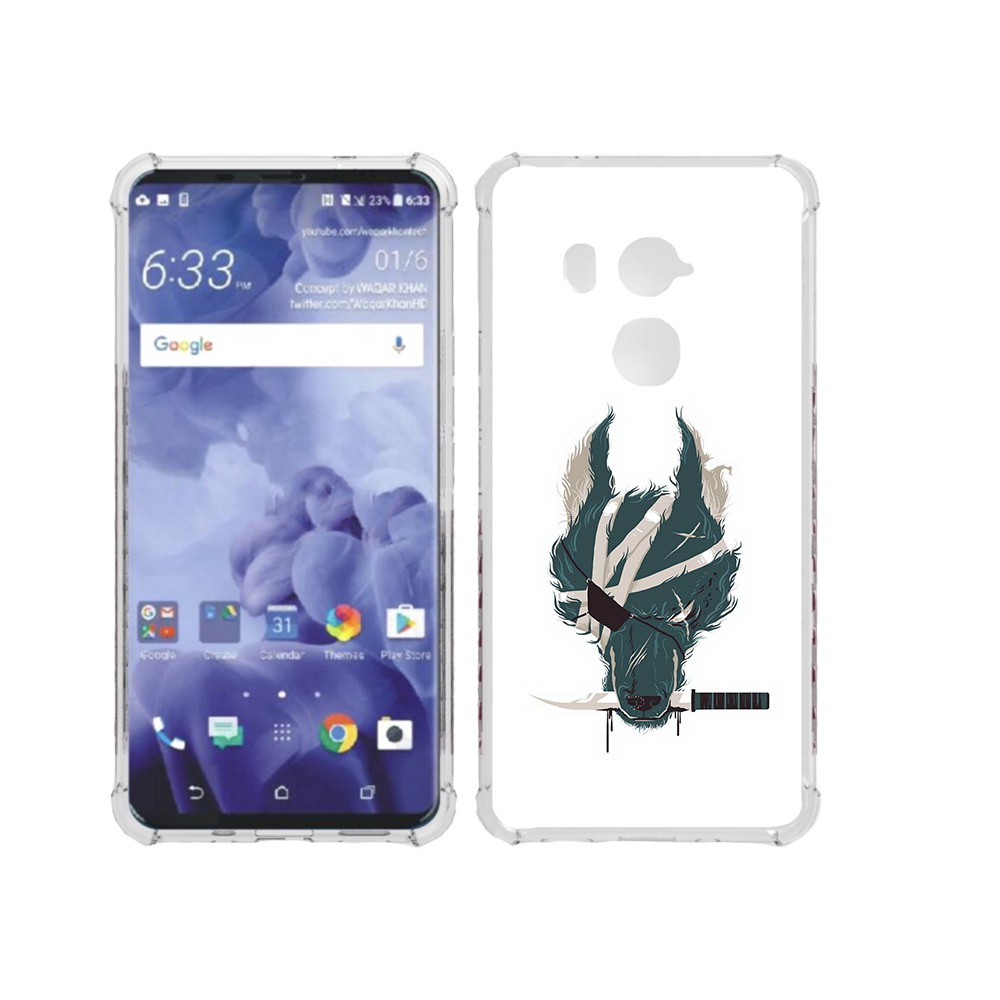 

Чехол MyPads Tocco для HTC U11 Plus волк-разбойник, Прозрачный, Tocco