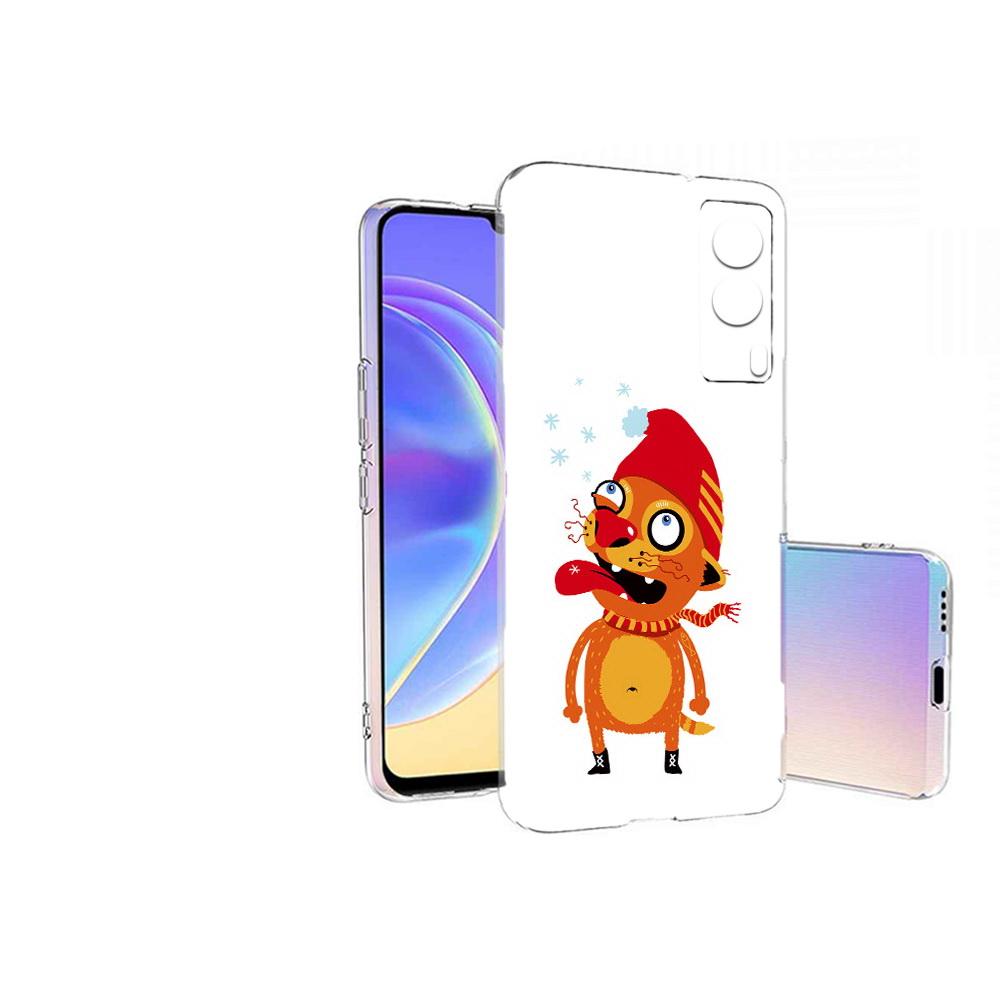 

Чехол MyPads Tocco для Vivo V21E Зимний кот (PT161736.380.88), Прозрачный, Tocco