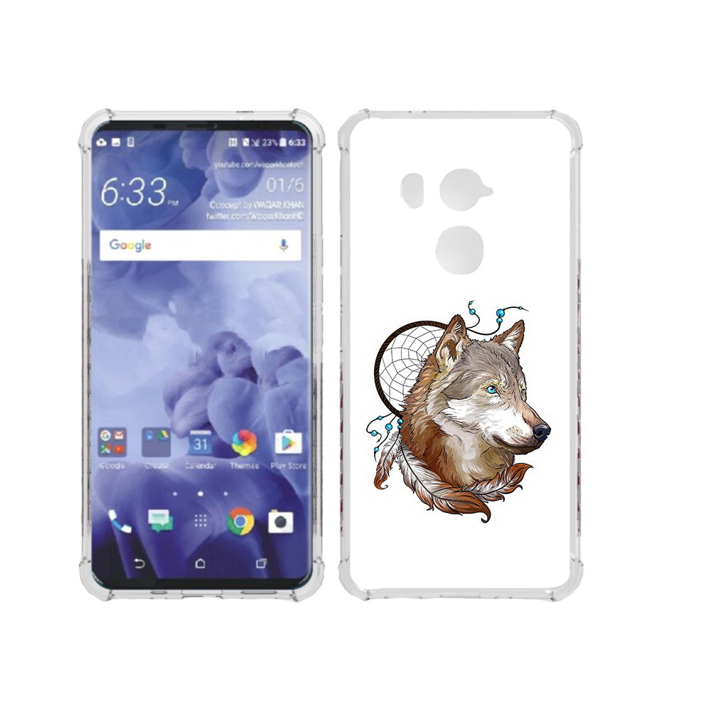 

Чехол MyPads Tocco для HTC U11 Plus волк и ловец снов, Прозрачный, Tocco