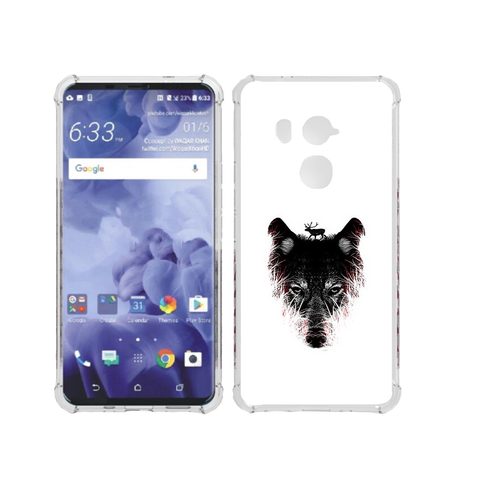 

Чехол MyPads Tocco для HTC U11 Plus волк в траве, Прозрачный, Tocco